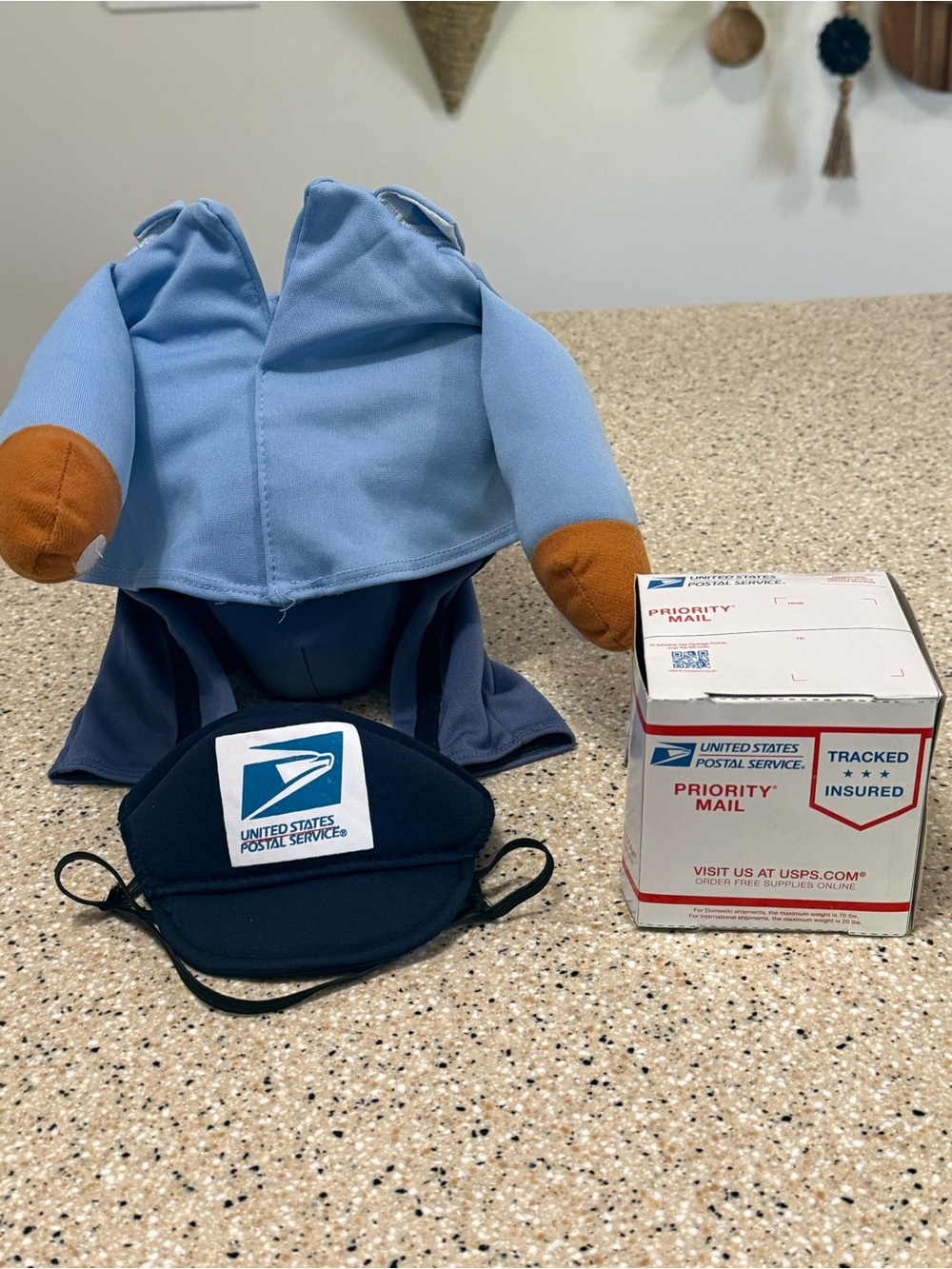 USPS Postal Worker Dog Costume